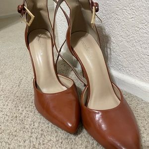 Cognac color heels, sz 9.5